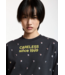 Essentiel Antwerp Kourse T-shirt Silver Studs Charcoal Chic
