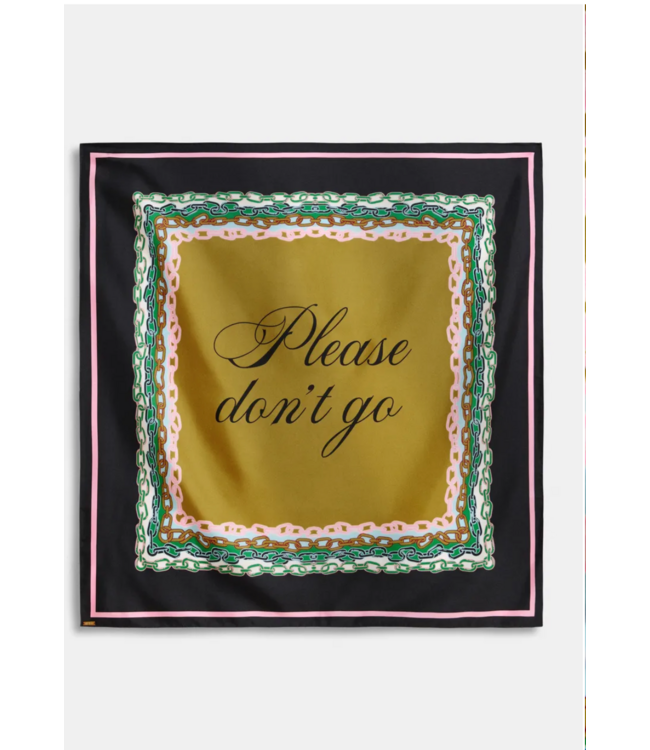 Essentiel Antwerp Klassik Printed Scarf Steel Pulse