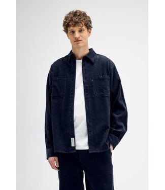 Butcher of Blue Griff cord overshirt alaska blue