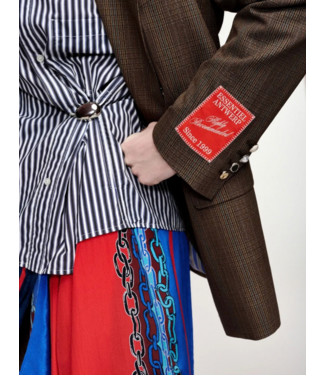 Essentiel Antwerp Kit1 Double Breasted Blazer Brown Sugar