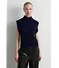 Second Female Longo Knit T-Neck Vest Night Sky