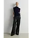 Second Female Longo Knit T-Neck Vest Night Sky