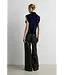 Second Female Longo Knit T-Neck Vest Night Sky