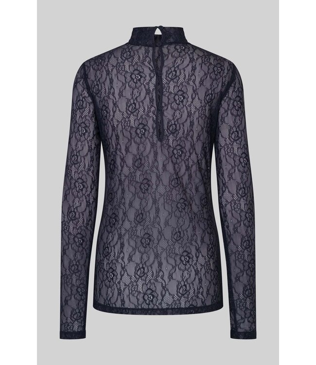 Second Female Luria LS Lace Tee Night Sky