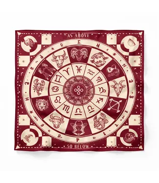 Old Habits die Hard Universe spinning scarf bordeaux