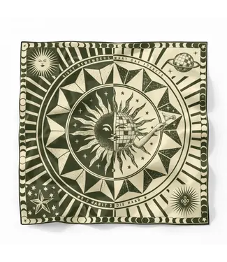 Old Habits die Hard Upside down scarf green