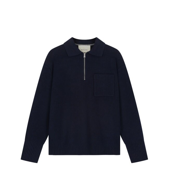 Dstrezzed Zac polo sweater navy