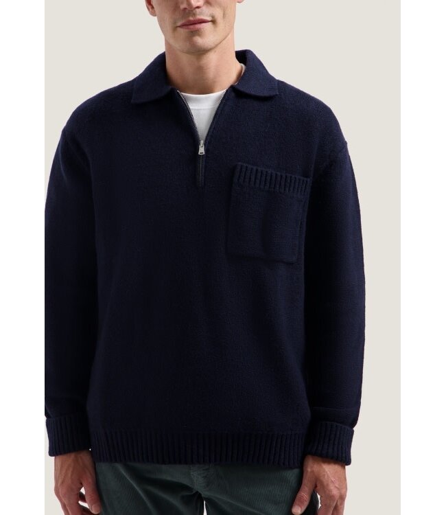 Dstrezzed Zac polo sweater navy