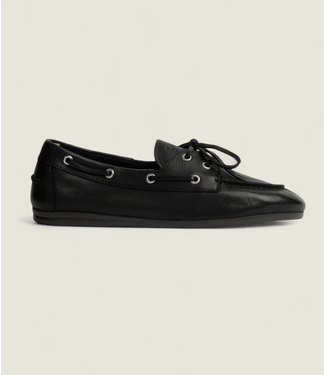 Posa Boat Loafer Soft Leather Black