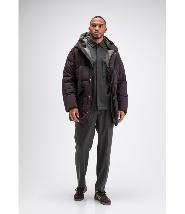 Butcher of Blue Barrett puffer jacket topaz brown
