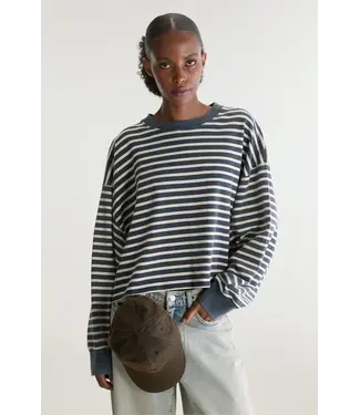 Bellerose Franto Longsleeve Navy Stripe