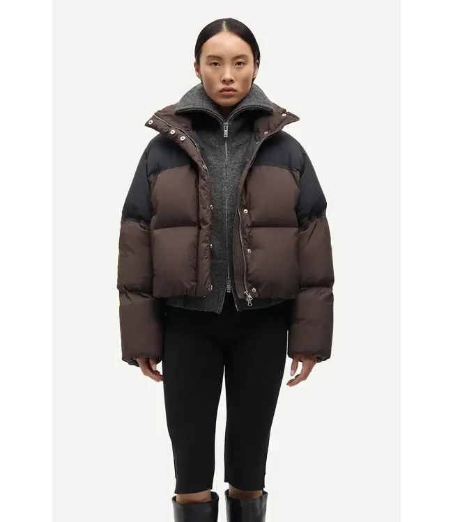 Samsøe Samsøe Safern puffer mulch black