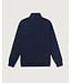 Denham Scissor zip sweater navy blazer
