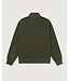 Denham Scissor zip waffle knit army green
