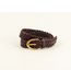 Sessùn Bonito Braided Leather Belt Bordeaux