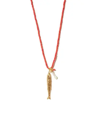Mimi et Toi Polly necklace coral