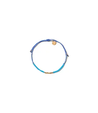 Mimi et Toi Flori beads blue bracelet