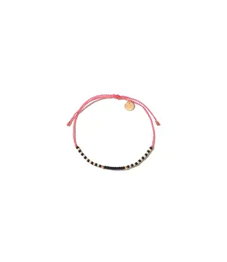 Mimi et Toi Flori beads pink nude black bracelet