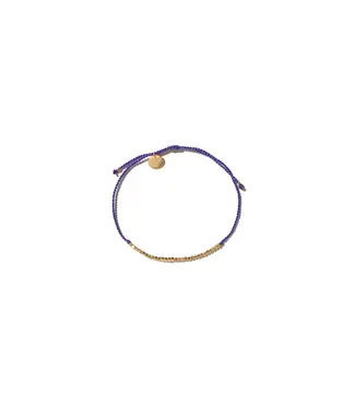 Mimi et Toi Flori beads purple gold bracelet