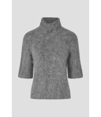 Second Female Karla Knitt SS dark grey melange