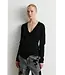 Second Female Stina knit wrap v-neck black