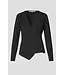 Second Female Stina knit wrap v-neck black