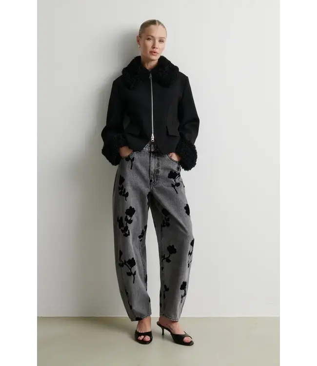 Second Female Lawrissa denim barrel jeans denim grey