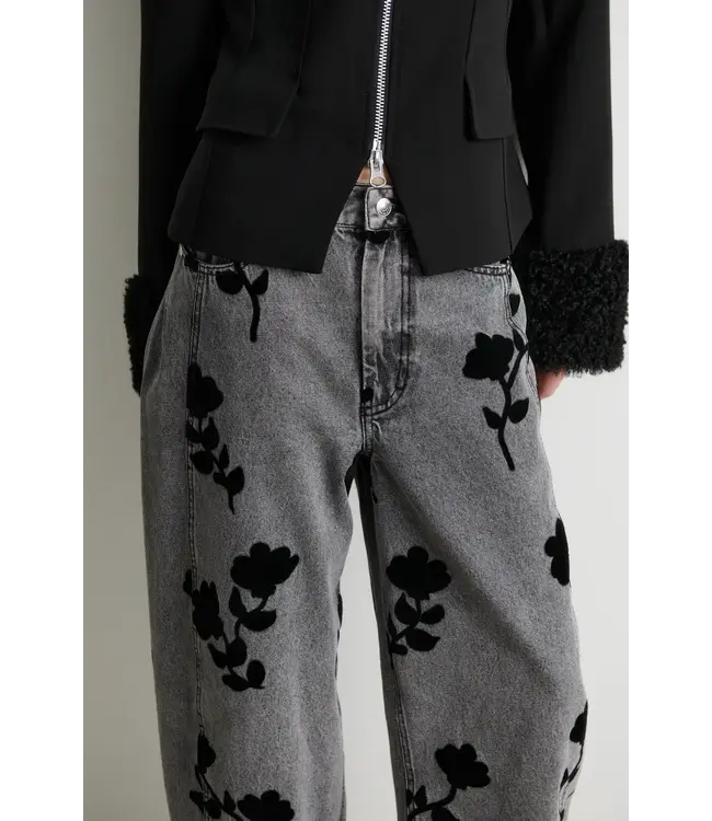 Second Female Lawrissa denim barrel jeans denim grey