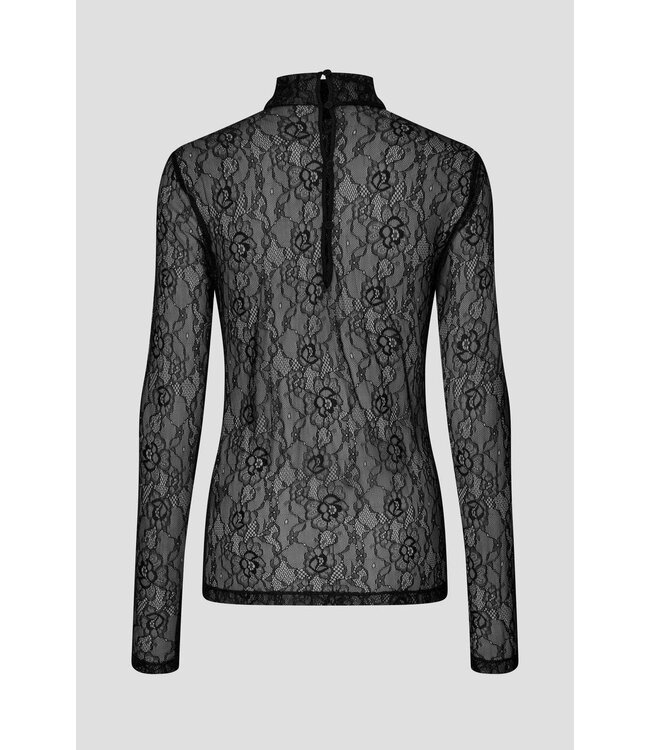 Second Female Luria LS Lace Tee black