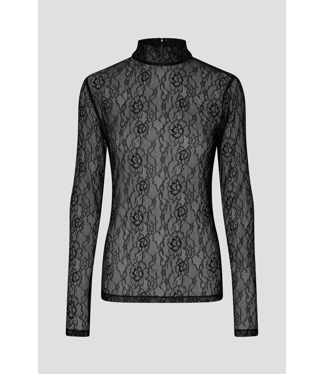 Second Female Luria LS Lace Tee black