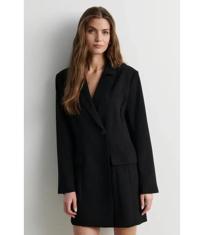 Second Female Festa fitted blazer dress black