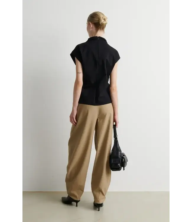 Second Female Arkai drape top black