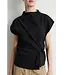 Second Female Arkai drape top black