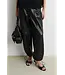 Second Female Aluka black leather trousers