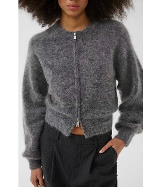 Gestuz GZdebbie Zipper cardigan grey