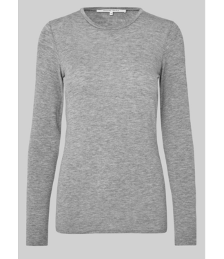Second Female Matima O-Neck Tee Grey Melange