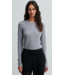 Second Female Matima O-Neck Tee Grey Melange