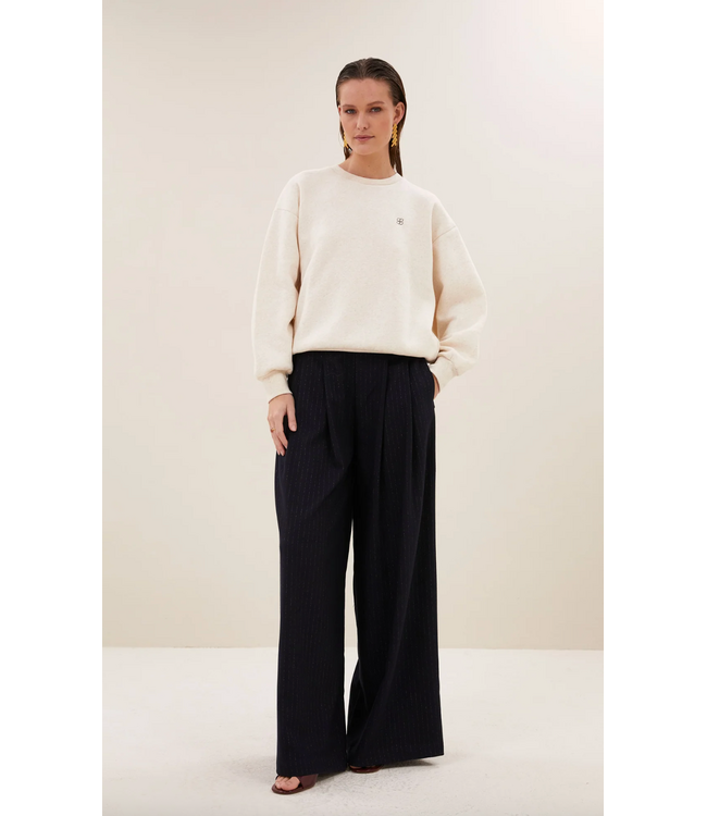 By Bar Lili Lucky Dance Sweater Oyster Melee