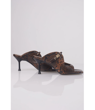 March 23 Raven Sandal Chocolate Python