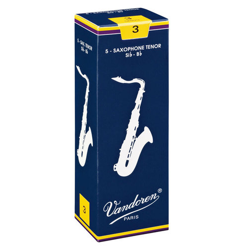 Vandoren Vandoren Traditional Tenor Saxophone Reeds (Box of 5) Vandoren Vandoren Traditional Tenor Saxophone Reeds (Box of 5)