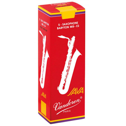 Vandoren Vandoren Red Java Baritone Saxophone Reeds (Box of 5) Vandoren Vandoren Red Java Baritone Saxophone Reeds (Box of 5)