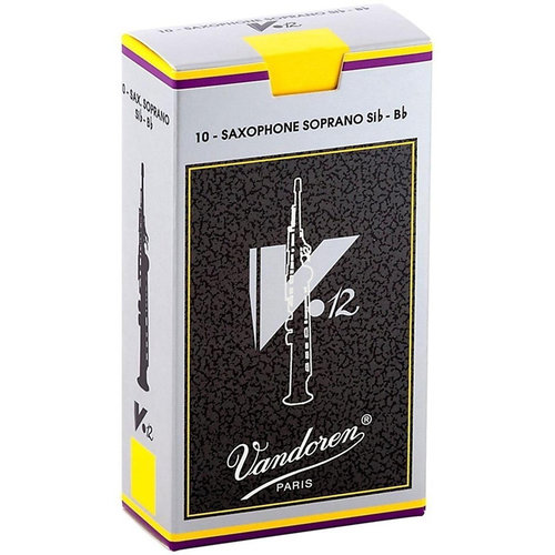 Vandoren Vandoren V12 Soprano Saxophone Reeds (Box of 10) Vandoren Vandoren V12 Soprano Saxophone Reeds (Box of 10)