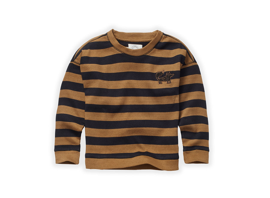 Sweatshirt - Stripe - Mustard/Black