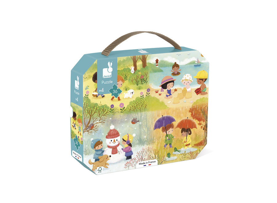 Puzzelkoffer - De seizoenen (36 stukjes)