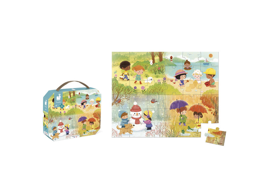 Puzzelkoffer - De seizoenen (36 stukjes)