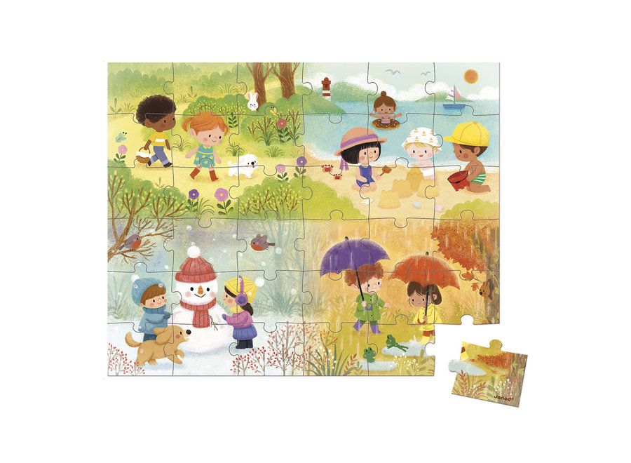 Puzzelkoffer - De seizoenen (36 stukjes)
