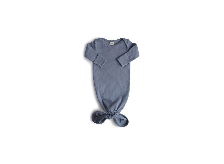 Ribbed knotted baby gown - Tradewinds - 0-3 mnd