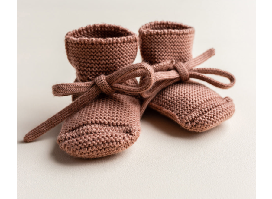 Booties - Terracotta (0-9M)