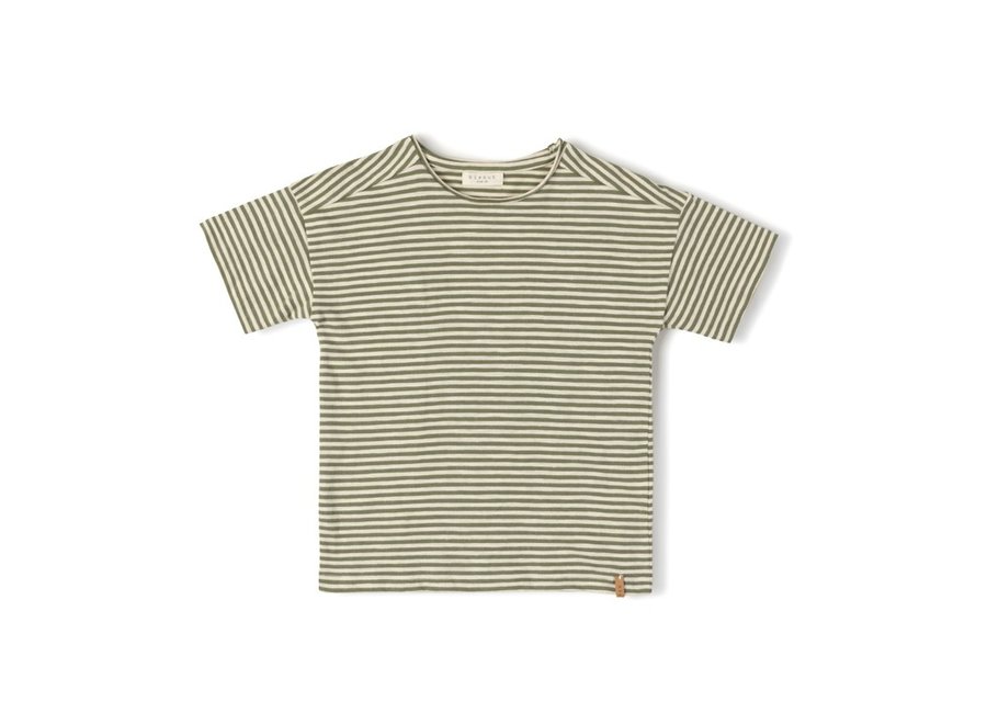 Com T-shirt - Khaki stripe