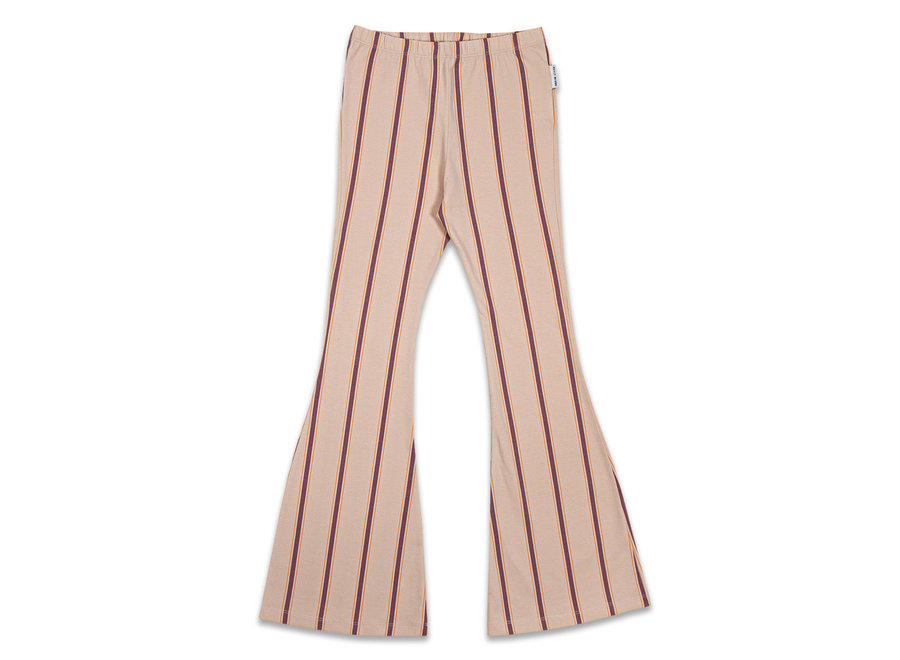 Bowie flared pants - Stripes AOP